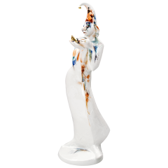 Golden bird, Coloured with gold, H 42 cm