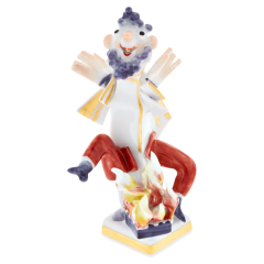 Rumpelstiltskin fairytale figure, Coloured with gold, H 10 cm