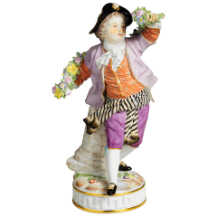 Male Gardener Boy with garland of flowers