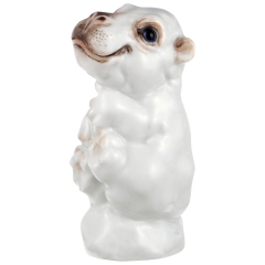 Hippopotamus Animal young, Coloured, without gold, H 5,5 cm