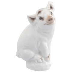 Piglet, Coloured, without gold, H 6 cm