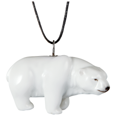 Pendant "Nature light" Full relief Polar bear, 3,2 x 4,5 cm