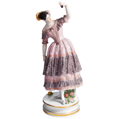 Female Dancer "Fanni Elßler", H 34 cm