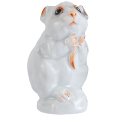 Mouse Animal young, Red coloured, H 4,7 cm