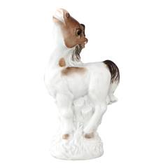 Chinese Animal Horse, Coloured, light, H 13,5 cm
