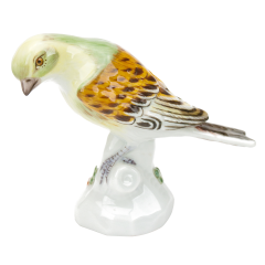 Bird, Vintage, coloured, H 5 cm