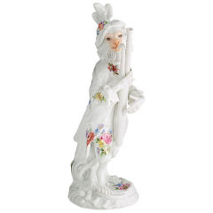 Monkey Orchestra Bassoonist, Bunch of flowers, H 14 cm