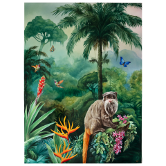 Wall Painting Amazon, Monkey, lim., 75 x 55 cm