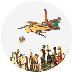 Wall Picture, High-Flyer, Ø 50 cm