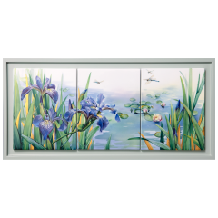 Wall Picture Water Lilies, Lim. 50, H 25 cm