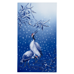 Four Seasons wall painting "Winter", lim. 15, 35 x 20 cm