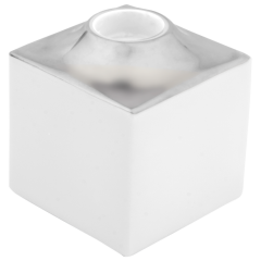 Candlestick, small, Shape "MEISSEN® Cosmopolitan", Platinum, H 6 cm