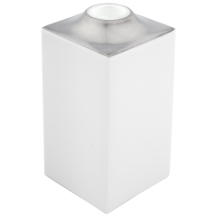 Candlestick, large, Shape "MEISSEN® Cosmopolitan", Platinum, H 11 cm