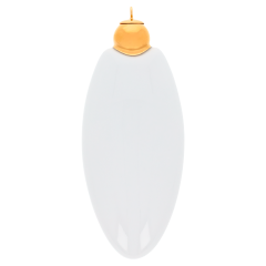 Ellipse, Golddecoration, glossy, H 9,5 cm