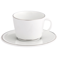 Espresso cup & saucer, Shape "Vitruv", Platinum, V 0,1 l
