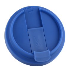 Plastic lid for coffee to go mug, light blue