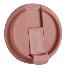 Plastic lid for coffee to go mug, red