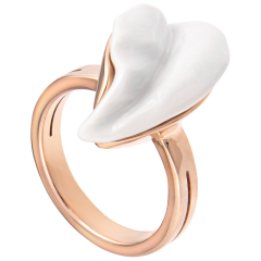Ring Bloom Collection, 925 silver rose plated, 56 mm