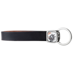 Keyring pendant Ming Dragon Black, 925 sterling silver