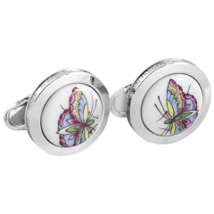 Cufflinks Butterfly, 925 sterling silver