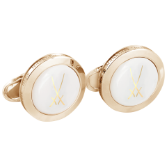 Cufflinks Trademark Swords in Gold, 925 silver gold plated, 2,2 x 4 cm