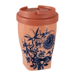 Coffee to go mug with plastic lid, small, Shape "Nova", "The Original", red V 0,35 l