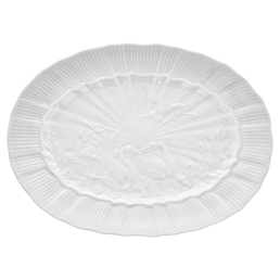 Platter, oval, Shape "Swan Service", white, L 30 cm
