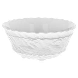 Bowl, medium, Shape "Swan Service", white, Ø 18 cm