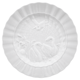 Bread- and Butter Plate, Shape "Swan Service", white, Ø 16,5 cm