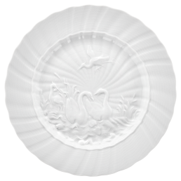 Dinner Plate, Shape "Swan Service", white, ø 28 cm