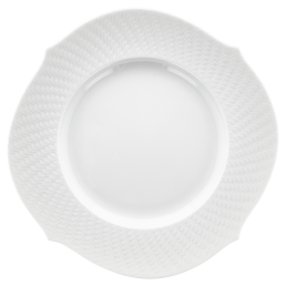 Dinner Plate, Shape "Waves Relief", white, Ø 28,5 cm