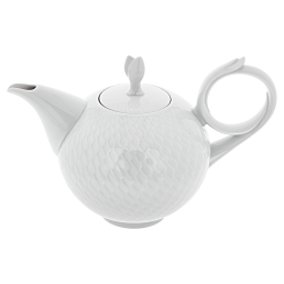 Teapot, Shape "Waves Relief", white, V 1,05 l