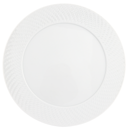 Dinner Plate, Shape "No 41 Waves Relief", white, Ø 29 cm