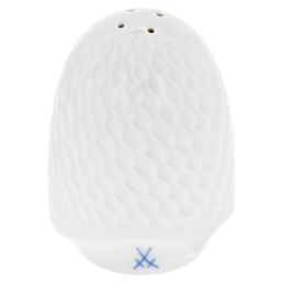 Salt shaker, Shape "Waves Relief", white, H 7 cm