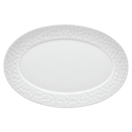 Platter, oval, Royal Blossom, white, Shape "No 41", L 30 cm