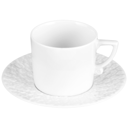 Espresso cup & saucer, Shape "No 41, Royal Blossom", white, V 0,05 l