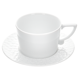Cappuccino cup & saucer, Royal Blossom, white, Shape "No 41", V 0,2 l
