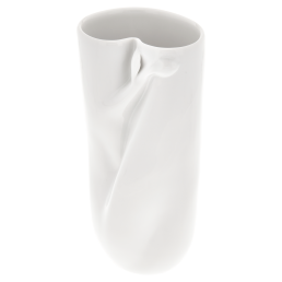 Vase, white, H 19 cm