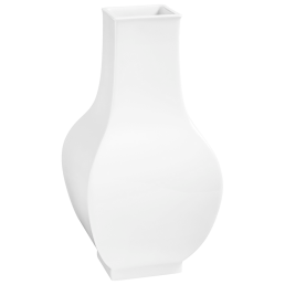 Vase, white, H 25,5 cm
