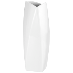 Vase, white, H 19 cm