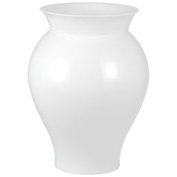 Vase, white, H 40 cm