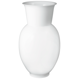 Vase, white, H 70 cm