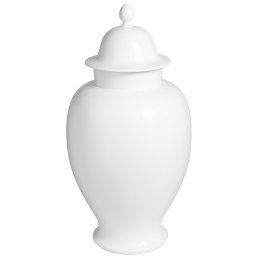 Vase, white, H 49 cm