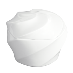 Box, "Twist", white, Ø 11 cm