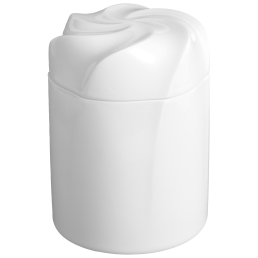 Box, "Twist", white, Ø 10 cm