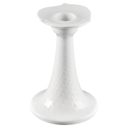 Candlestick, white, H 13 cm