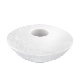 Candle stick, small, hand axe series, white, H 3,4 cm