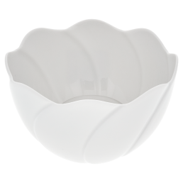 Dish, white, H 6,5 cm