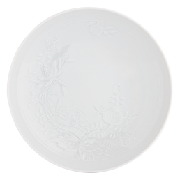 Bowl with onion pattern relief, white, Ø 18 cm