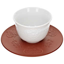 Tea bowl & saucer, white, V 0,05 l